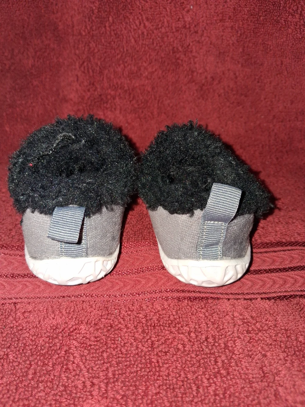 Kids Grey Cozy Slip-On Shoes Baby 13